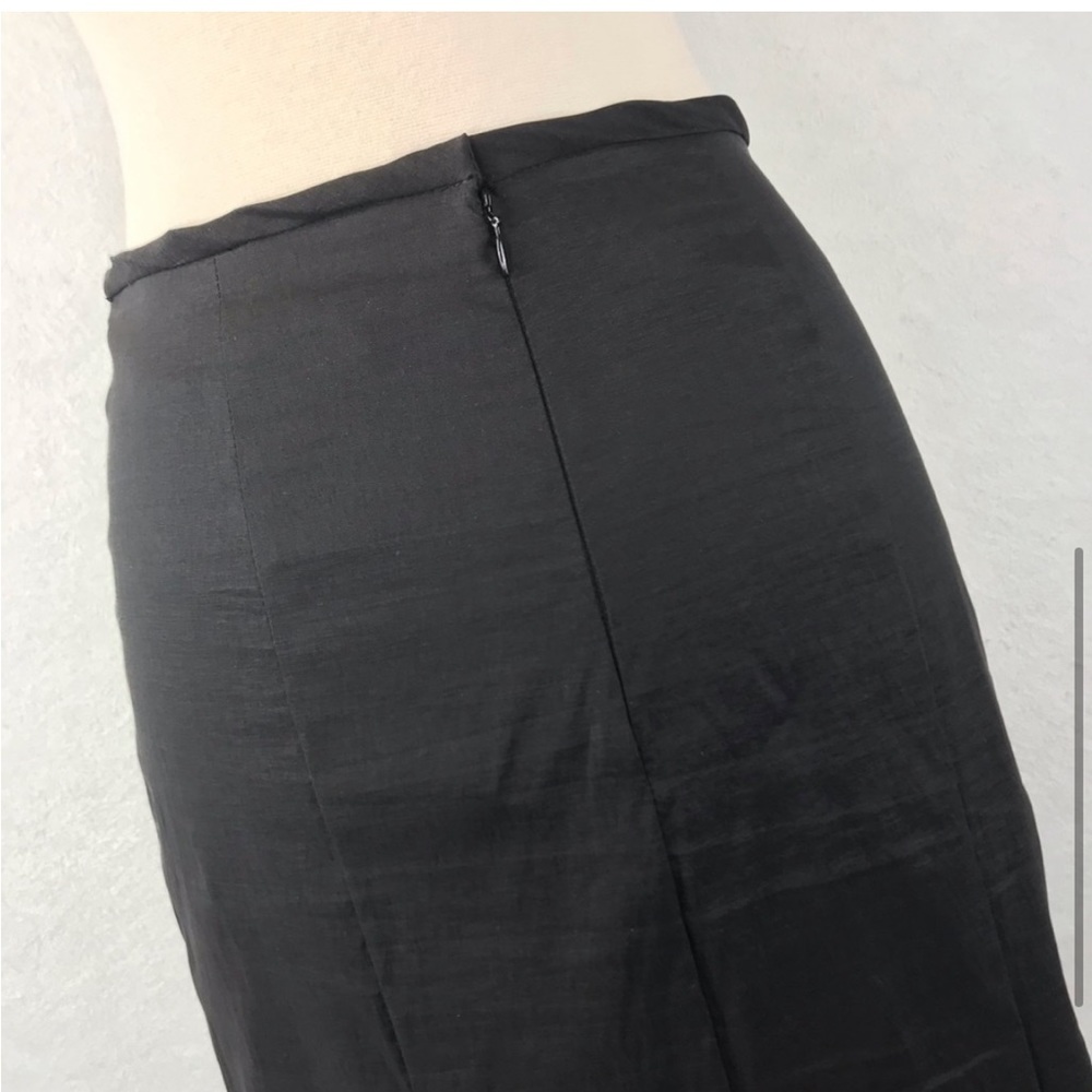 Vintage Alex Evenings Black Trumpet Skirt 4P